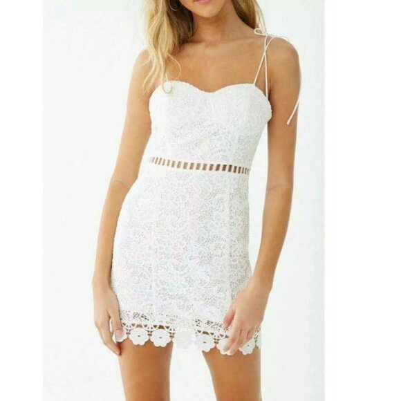 FOREVER21 ELEGANT Lace Spaghetti Strap Dress , Size Medium NEW WITH TAG! - Picture 1 of 4